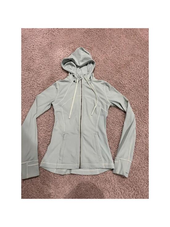 lululemon athletica Jackets & Blazers - Lululemon Nulu Hooded Define Jacket Pastel Green Size 4 Full Zip